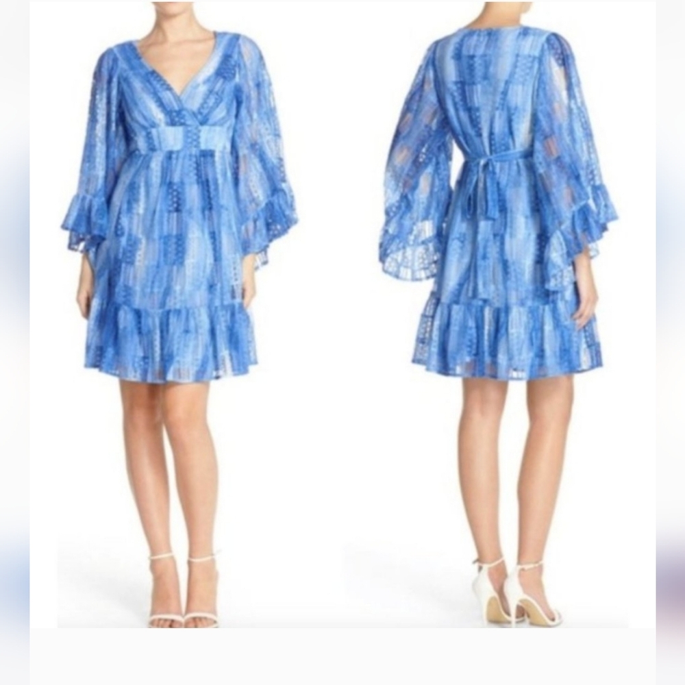 Betsey Johnson Empire Waist Bell Sleeve   Boho Dress - 6 S/M